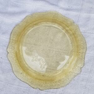 Vintage‎ unique color depression Glass platter